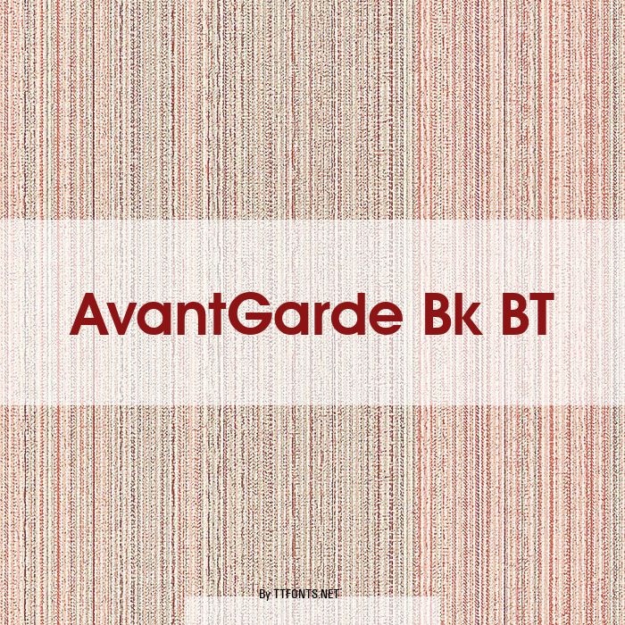 AvantGarde Bk BT example
